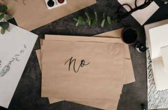 get comfortable with saying no